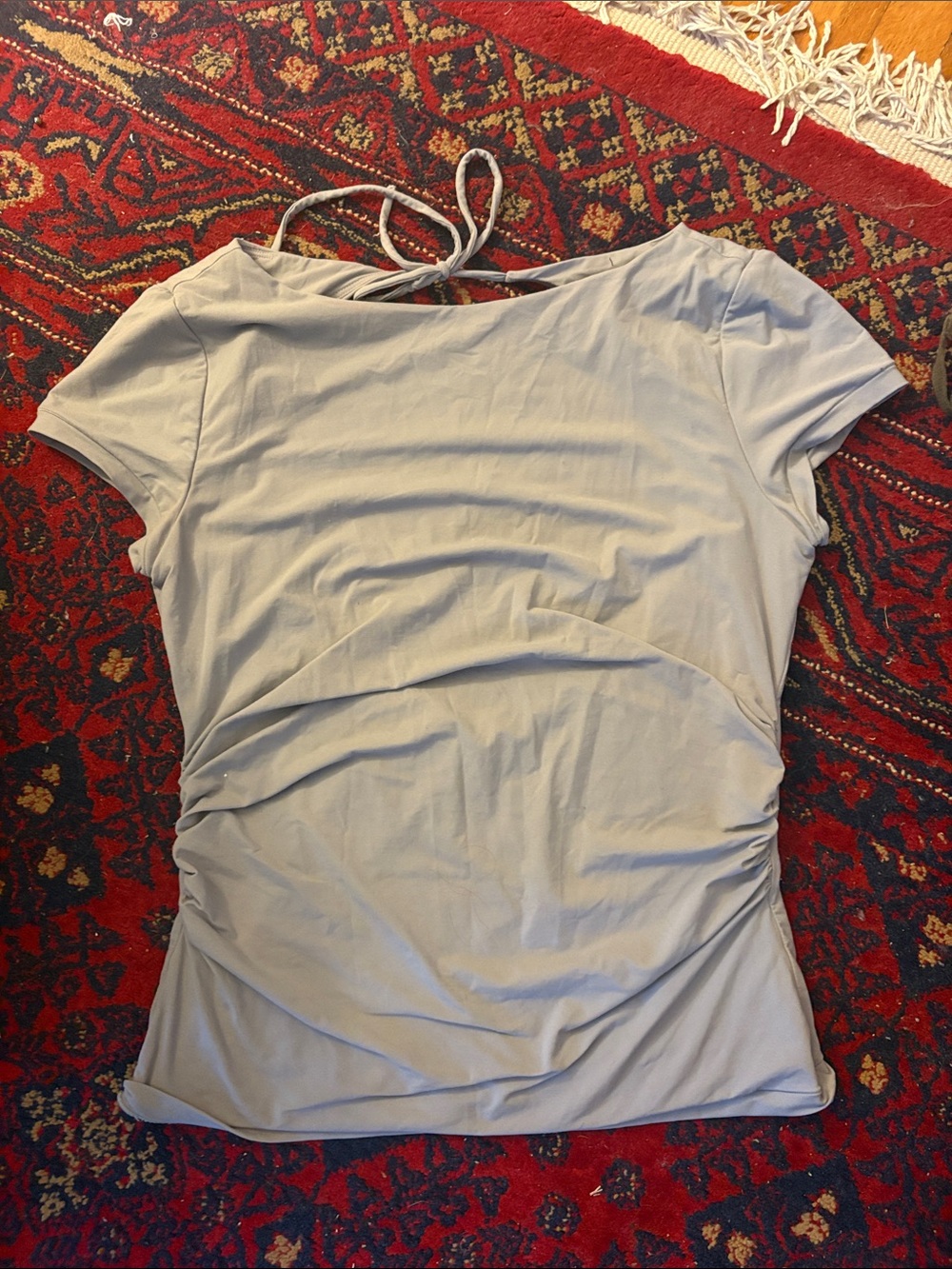 Wilfred Light blue backless top